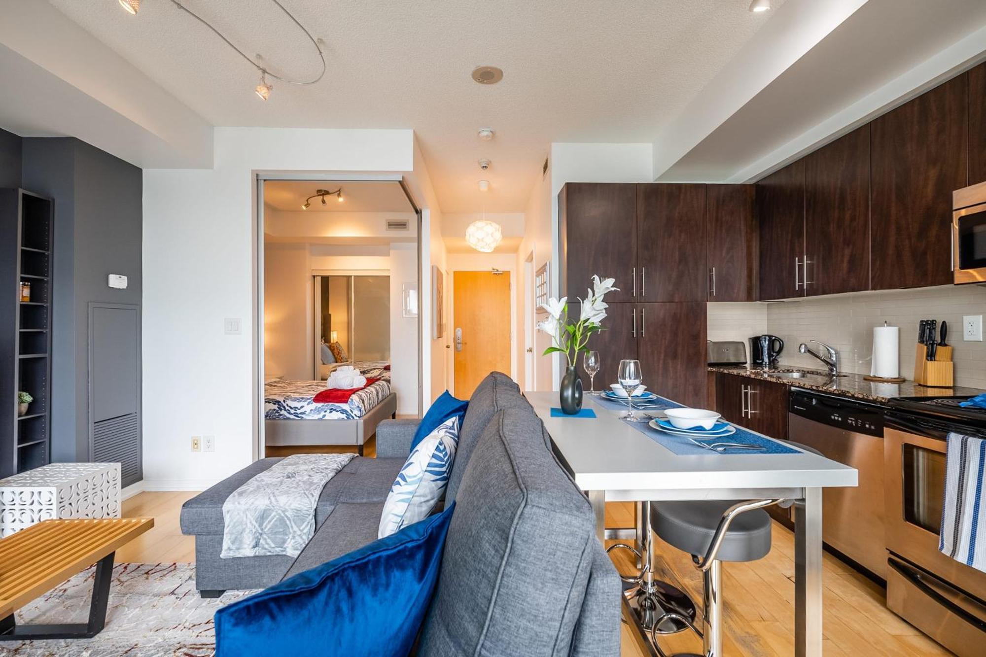 1Br Luxury Condo - Downtown 토론토 외부 사진