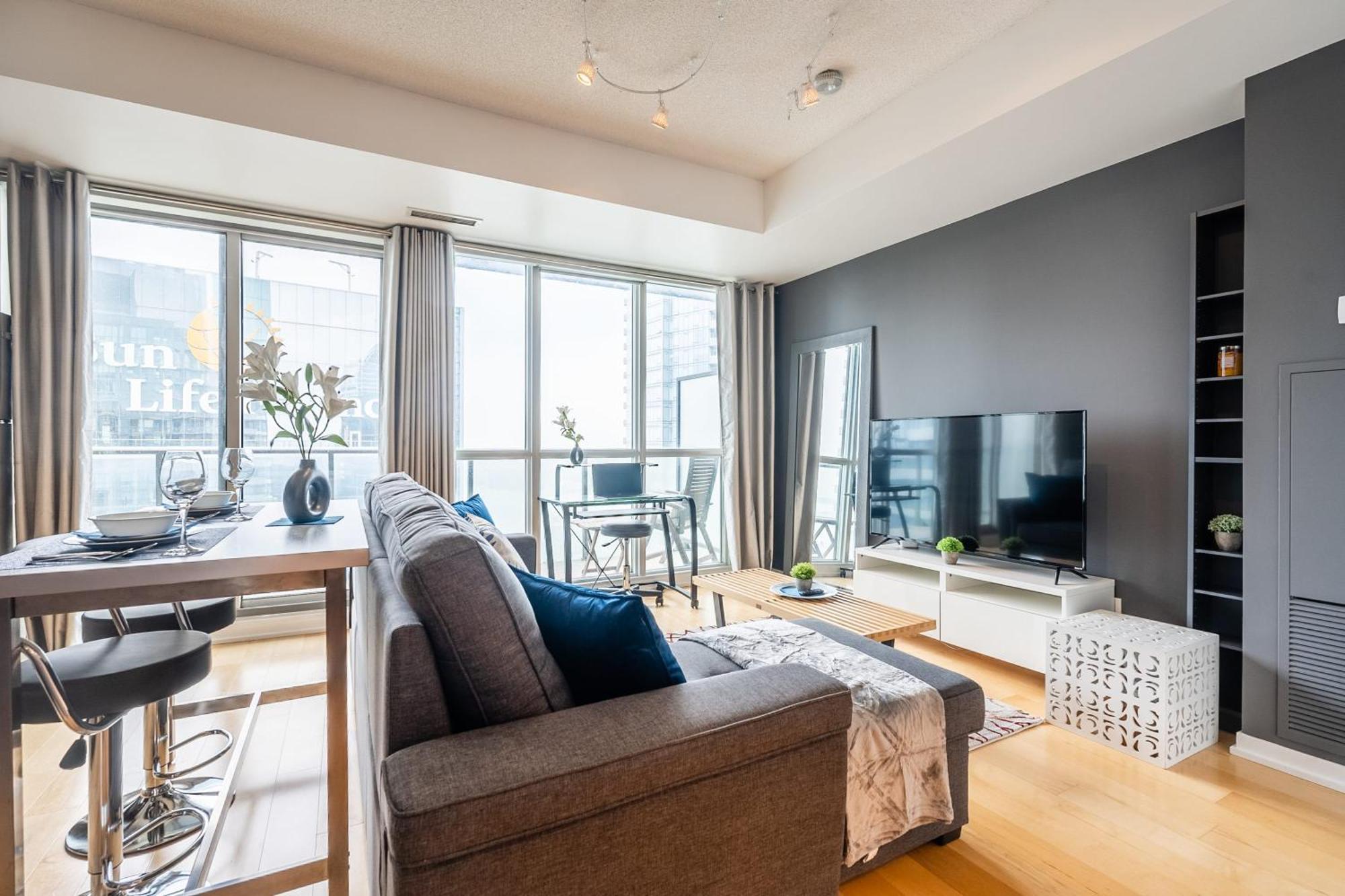 1Br Luxury Condo - Downtown 토론토 외부 사진